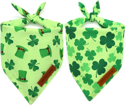 Celebrate Love with Our Valentine's Day Dog Bandanas - Stylish 2 Pack Reversible Scarves for Medium & Large Dogs, Made from Durable Fabric for Unforgettable Holiday Moments
