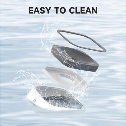 No Spill, No Drip Travel Bowl - 35oz Slow Water Feeder for Dogs & Cats in Stylish Grey