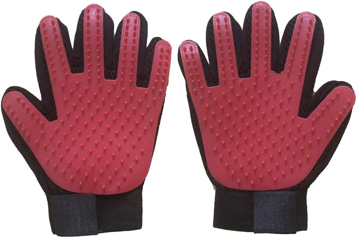 Transform Grooming Time with the Blue De-Shedding Grooming Glove for Dogs & Cats - Effortless Fur Removal & Gentle Massage - 1-2 Pairs Included