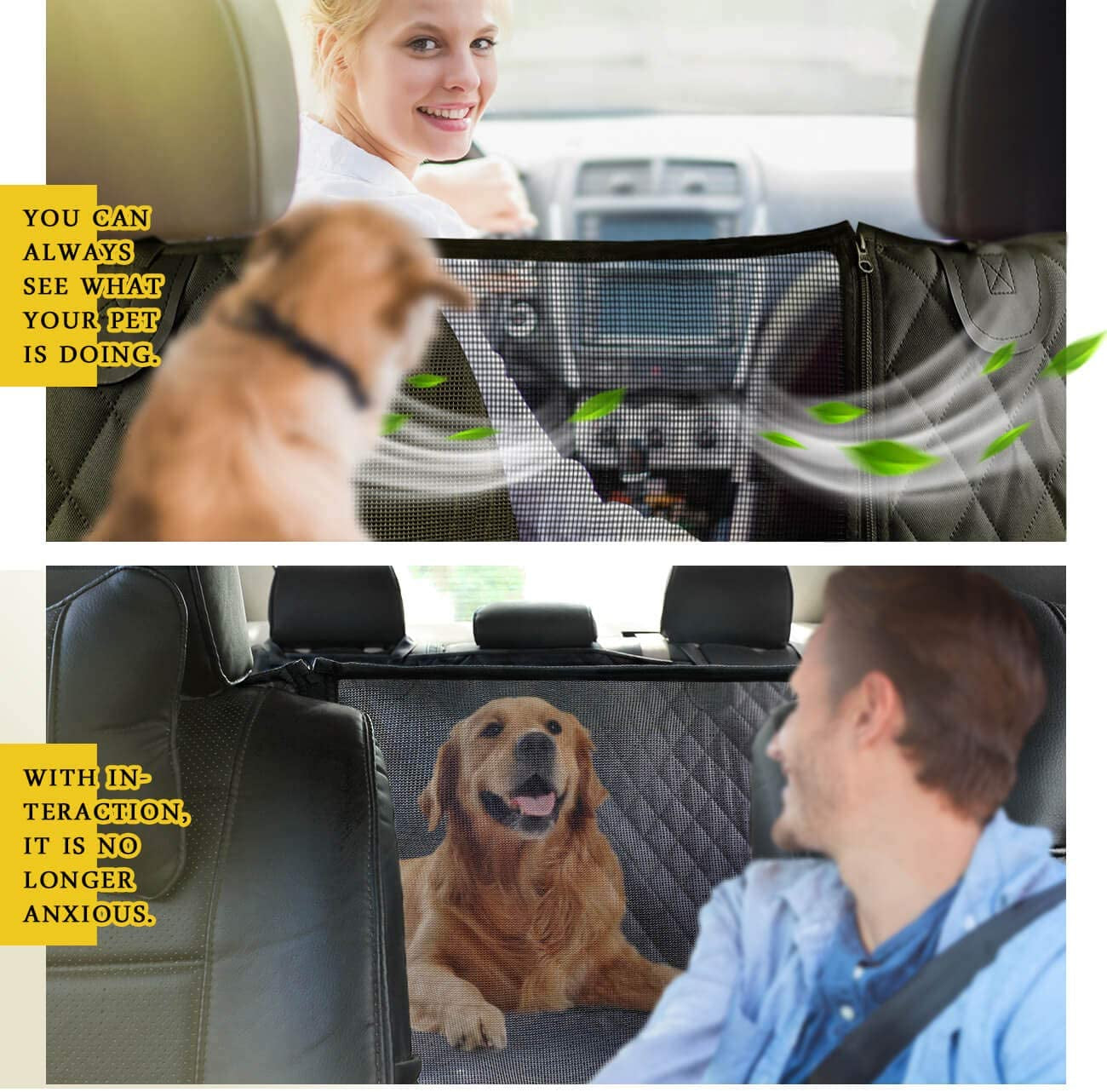 Ultimate Waterproof Dog Car Seat Cover - Scratch-Resistant Hammock with Mesh Window for Enhanced Comfort and Safety on Every Journey