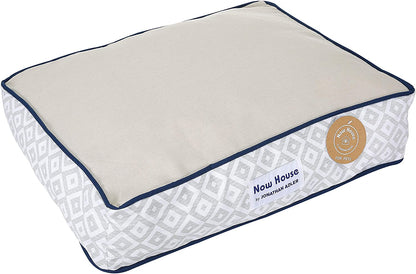 Indulge Your Dog in Luxury with the Now House Grey Diamond Cuddler Dog Bed - Small, Stylish & Washable!