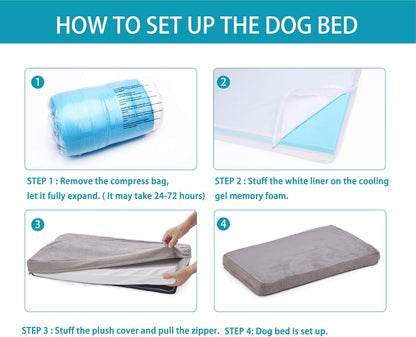Elevate Your Dog's Comfort with the Premium Orthopedic Memory Foam Bed - Perfect for Extra Large Dogs, Waterproof & Easy-Clean Design!