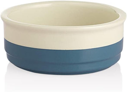 Charming Gray Ceramic Dog Bowl with Bone Pattern - Perfect 16 Fl Oz Dining Dish for Small Dogs