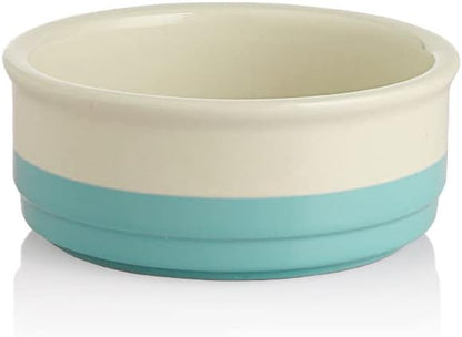 Charming Gray Ceramic Dog Bowl with Bone Pattern - Perfect 16 Fl Oz Dining Dish for Small Dogs