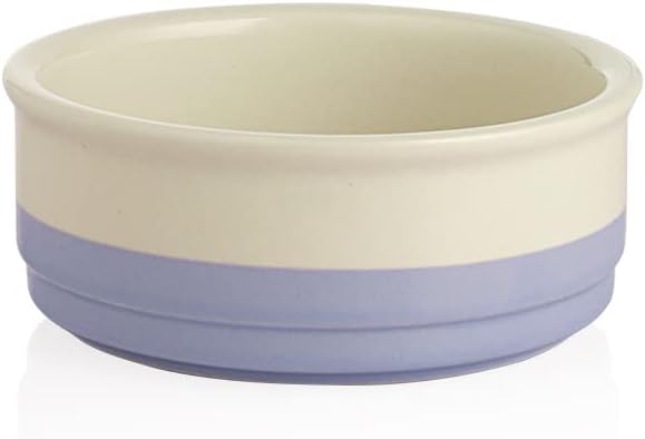 Charming Gray Ceramic Dog Bowl with Bone Pattern - Perfect 16 Fl Oz Dining Dish for Small Dogs