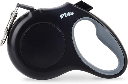 Ultimate 16 Ft Retractable Leash for Small Dogs - Tangle-Free, Reflective, and Comfortable Grip in Stylish Black