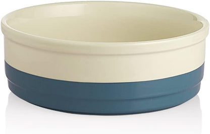 Charming Gray Ceramic Dog Bowl with Bone Pattern - Perfect 16 Fl Oz Dining Dish for Small Dogs