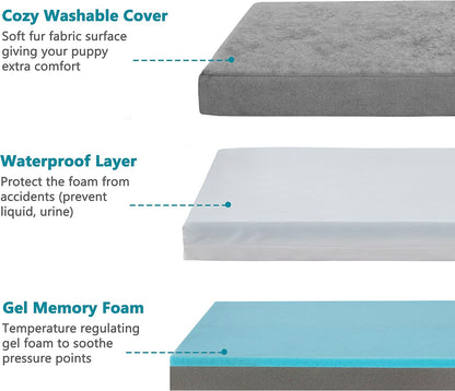 Elevate Your Dog's Comfort with the Premium Orthopedic Memory Foam Bed - Perfect for Extra Large Dogs, Waterproof & Easy-Clean Design!