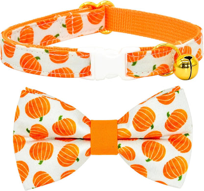 Stylish Sushi Cat Collar Bow Set - Safe Breakaway Collar with Adorable Bowtie for Kittens and Cats