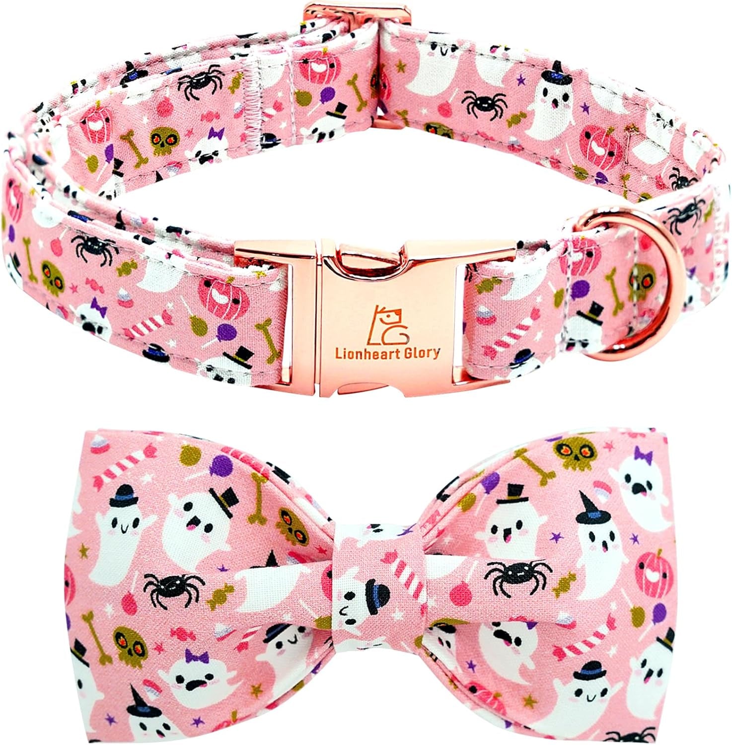 Charming Adjustable Floral Dog Collar with Bowtie - Perfect Comfort and Style for Your Beloved Pup