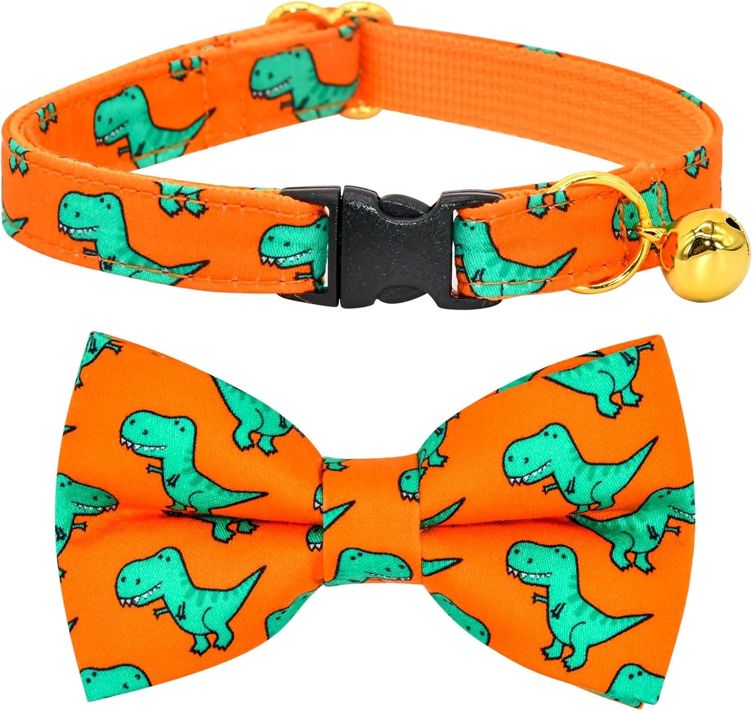 Stylish Sushi Cat Collar Bow Set - Safe Breakaway Collar with Adorable Bowtie for Kittens and Cats