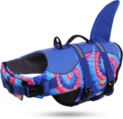 Ultimate Shark Dog Life Jacket - Premium Safety Vest for Swimming & Boating, Perfect Floatation Swimsuits for All Dog Sizes in Blue Bandhnu