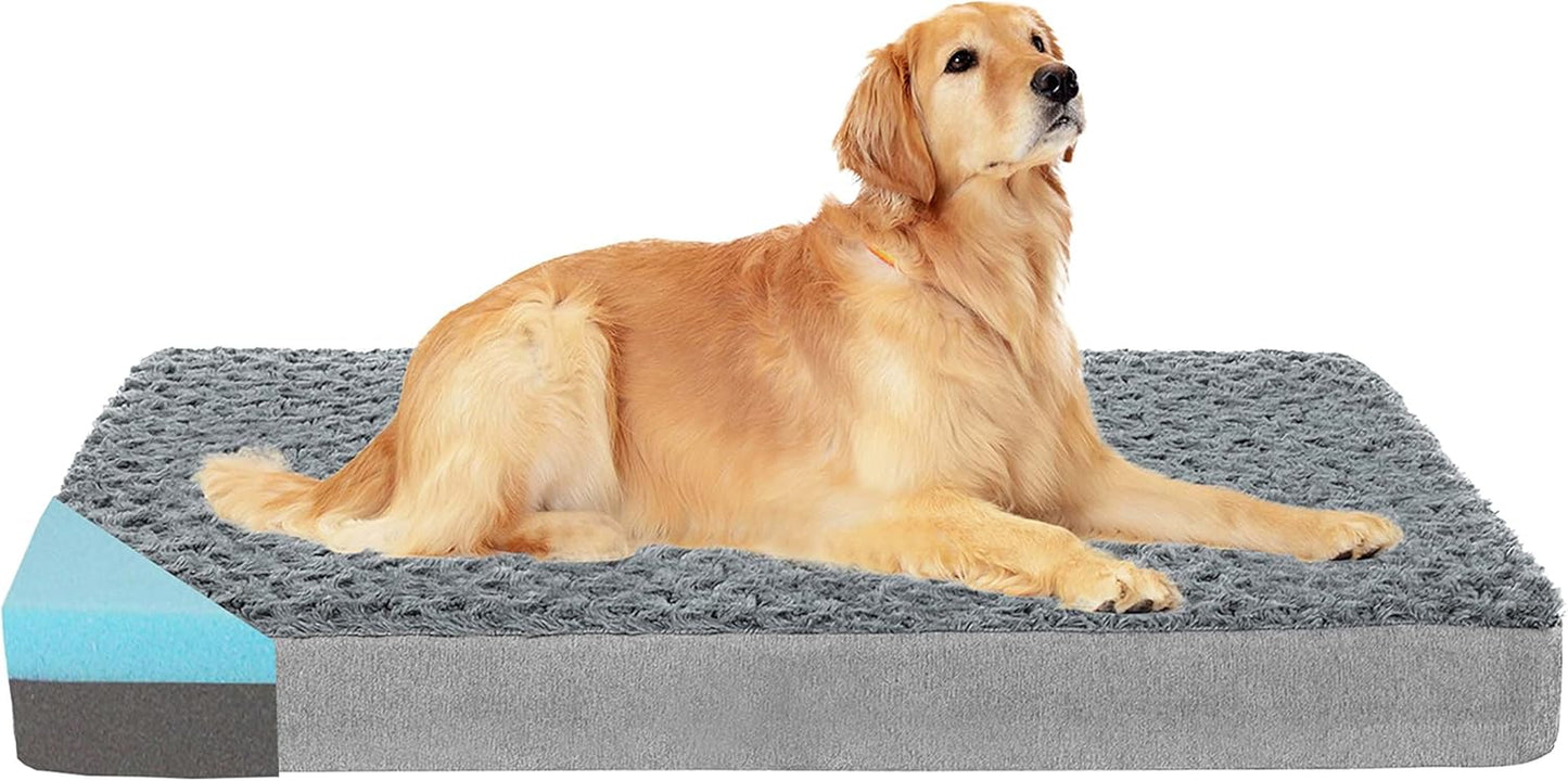 Elevate Your Dog's Comfort with the Premium Orthopedic Memory Foam Bed - Perfect for Extra Large Dogs, Waterproof & Easy-Clean Design!