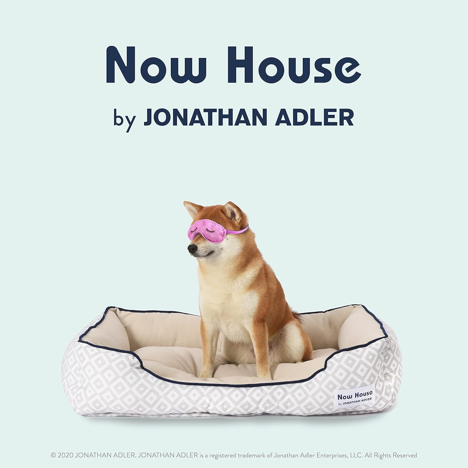 Indulge Your Dog in Luxury with the Now House Grey Diamond Cuddler Dog Bed - Small, Stylish & Washable!