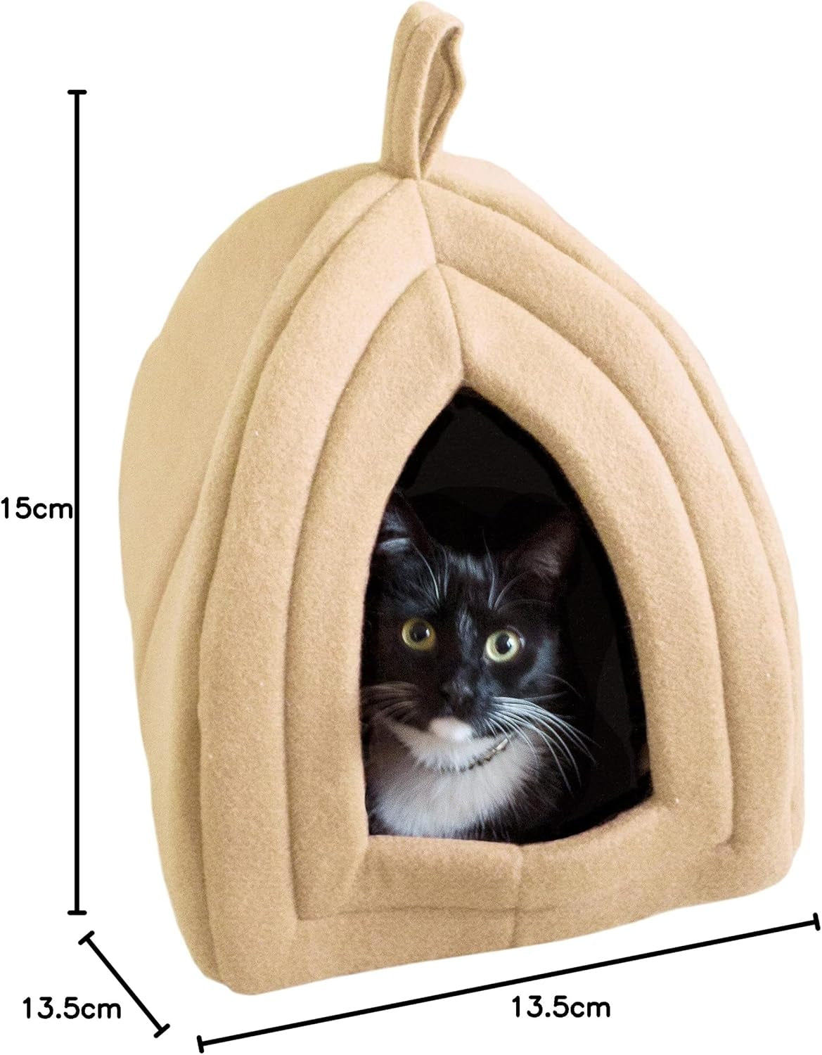 Ultimate Cozy Cat House - Stylish Indoor Pet Tent with Removable Foam Cushion for Small Animals