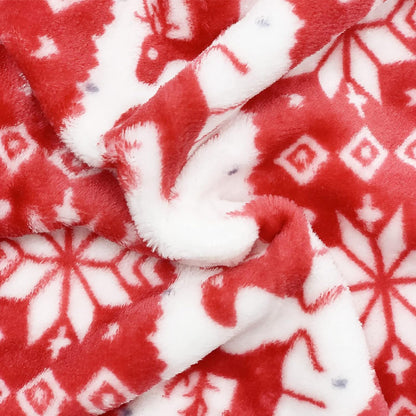 Festive Red Snowflake Christmas Sweater for Small Dogs & Cats - Cozy Elk Pattern Jumper (X-Small)