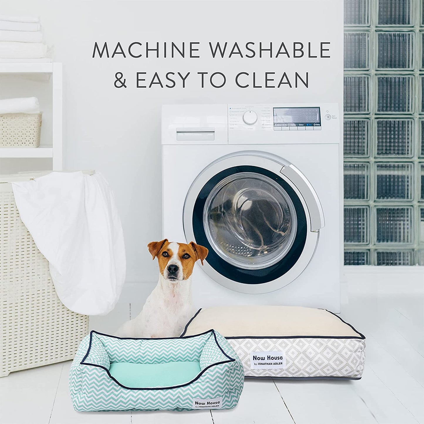 Indulge Your Dog in Luxury with the Now House Grey Diamond Cuddler Dog Bed - Small, Stylish & Washable!