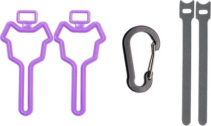 Ultimate Hands-Free Dog Poop Bag Holder - 2 Pack in Stylish Purple for Effortless Walks