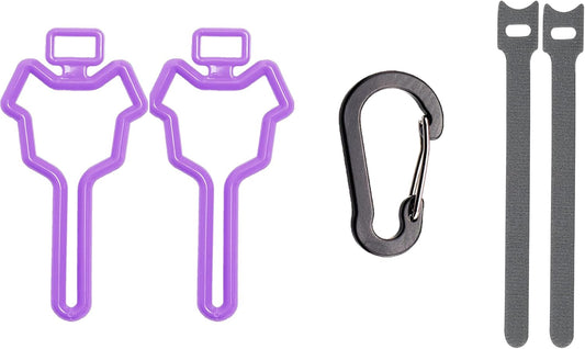 Ultimate Hands-Free Dog Poop Bag Holder - 2 Pack in Stylish Purple for Effortless Walks