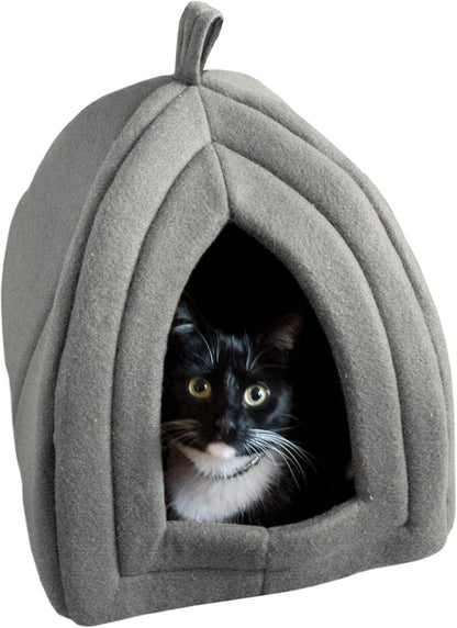 Ultimate Cozy Cat House - Stylish Indoor Pet Tent with Removable Foam Cushion for Small Animals