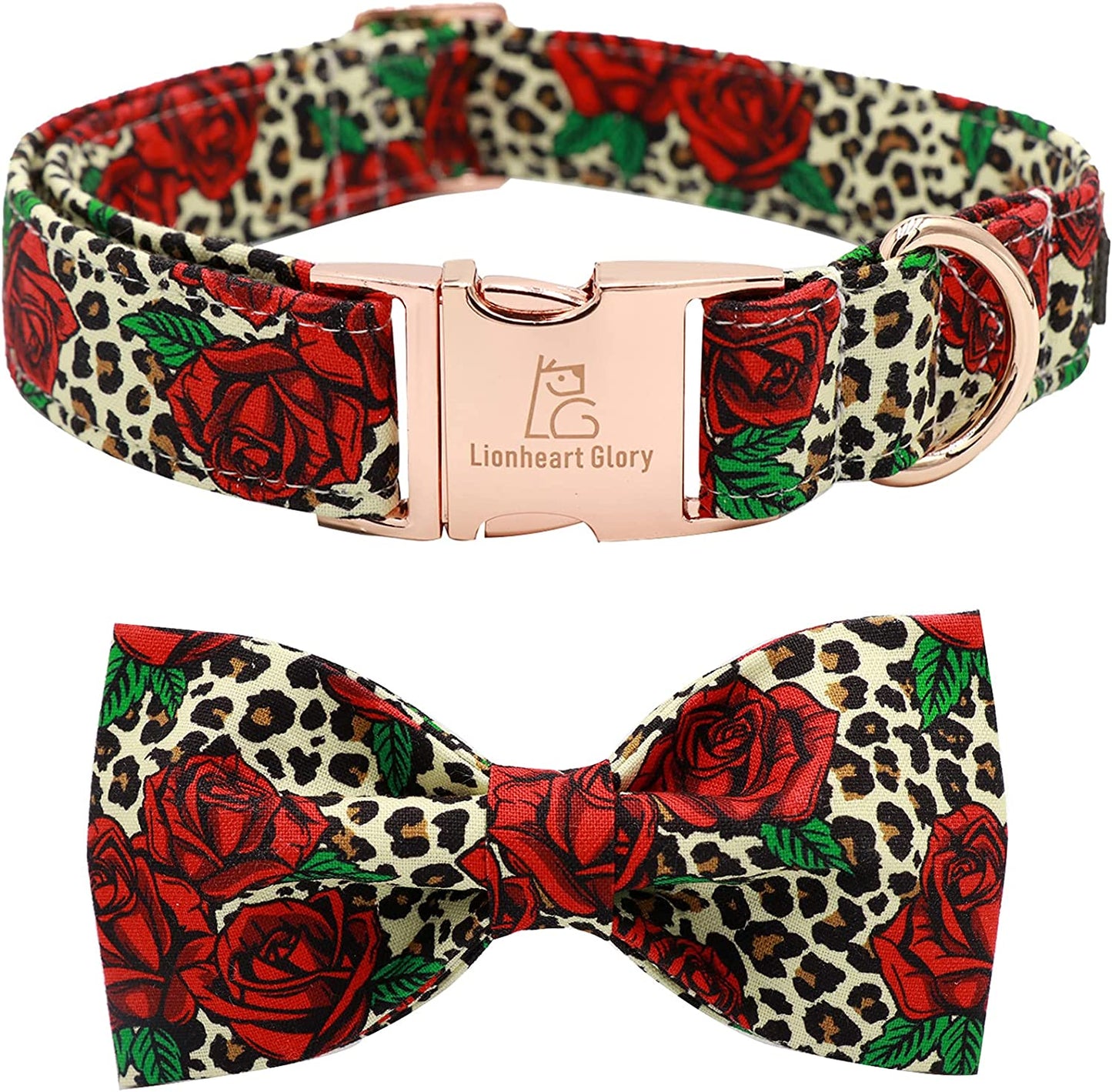 Charming Adjustable Floral Dog Collar with Bowtie - Perfect Comfort and Style for Your Beloved Pup