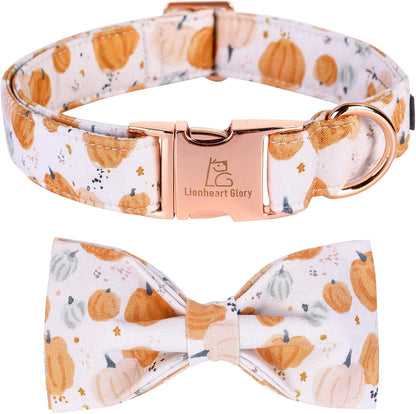 Charming Adjustable Floral Dog Collar with Bowtie - Perfect Comfort and Style for Your Beloved Pup