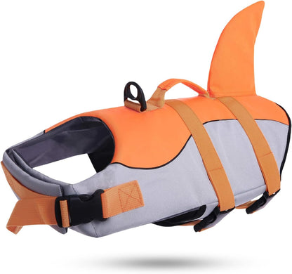 Ultimate Shark Dog Life Jacket - Premium Safety Vest for Swimming & Boating, Perfect Floatation Swimsuits for All Dog Sizes in Blue Bandhnu
