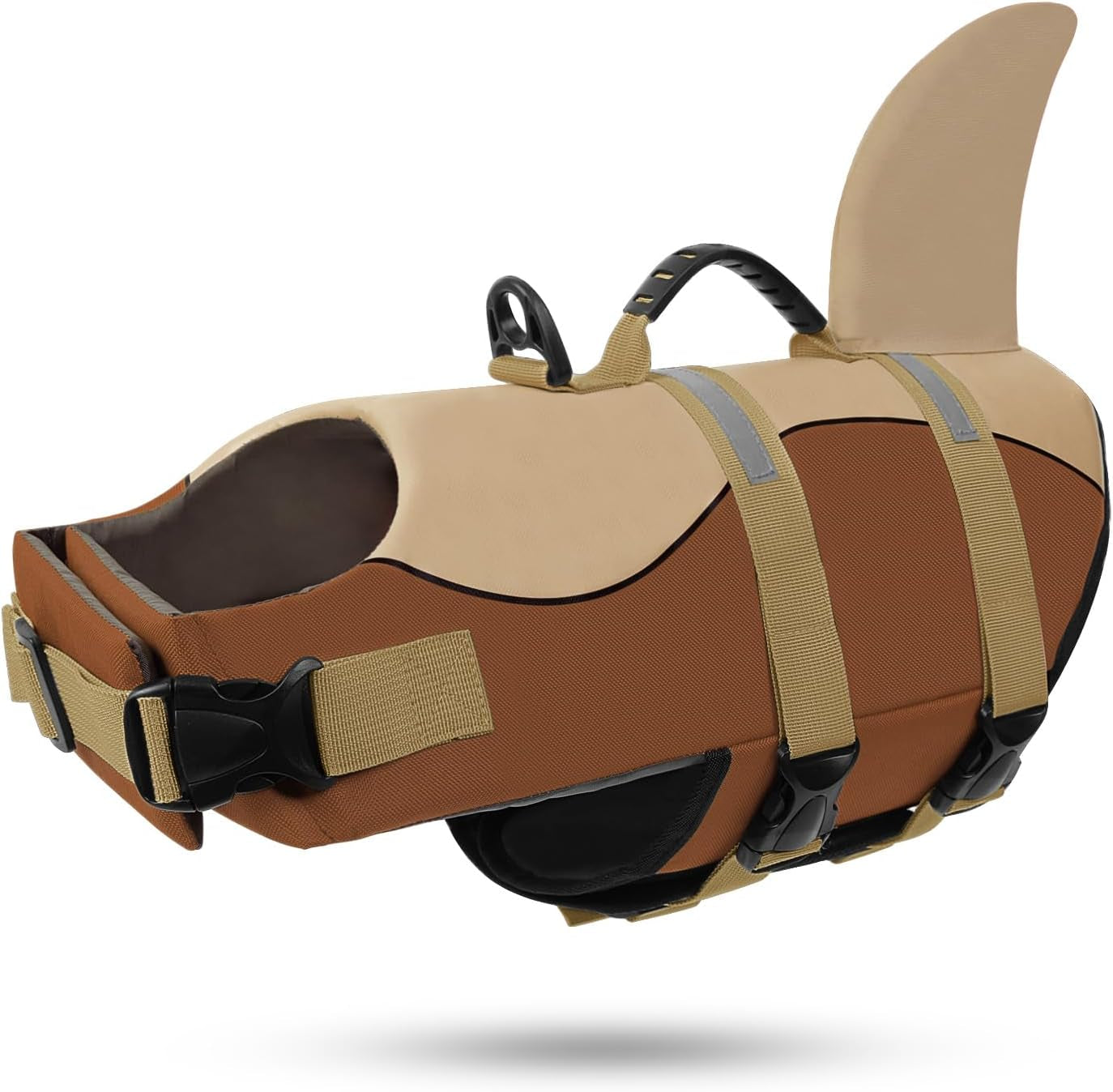 Ultimate Shark Dog Life Jacket - Premium Safety Vest for Swimming & Boating, Perfect Floatation Swimsuits for All Dog Sizes in Blue Bandhnu