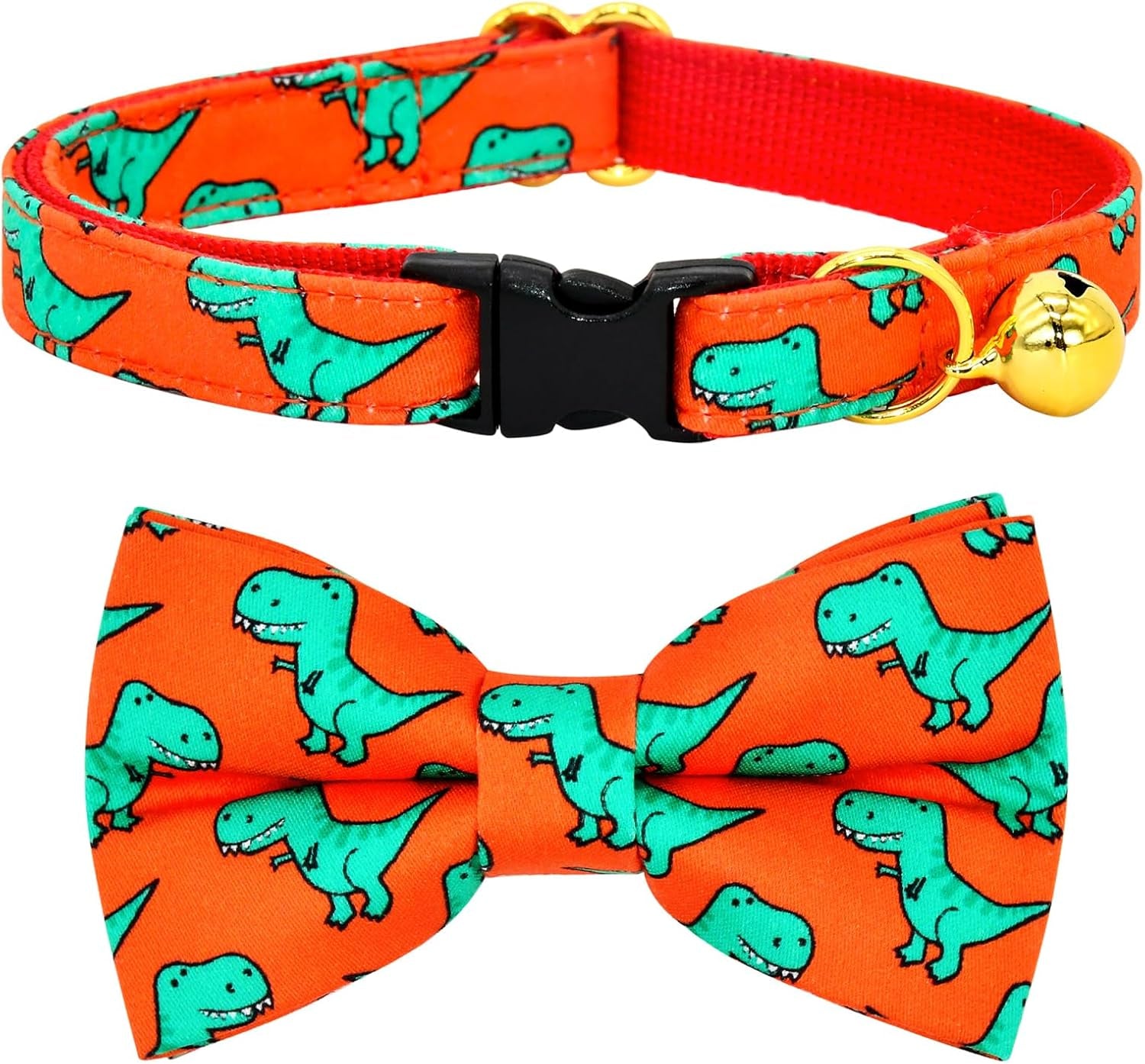 Stylish Sushi Cat Collar Bow Set - Safe Breakaway Collar with Adorable Bowtie for Kittens and Cats