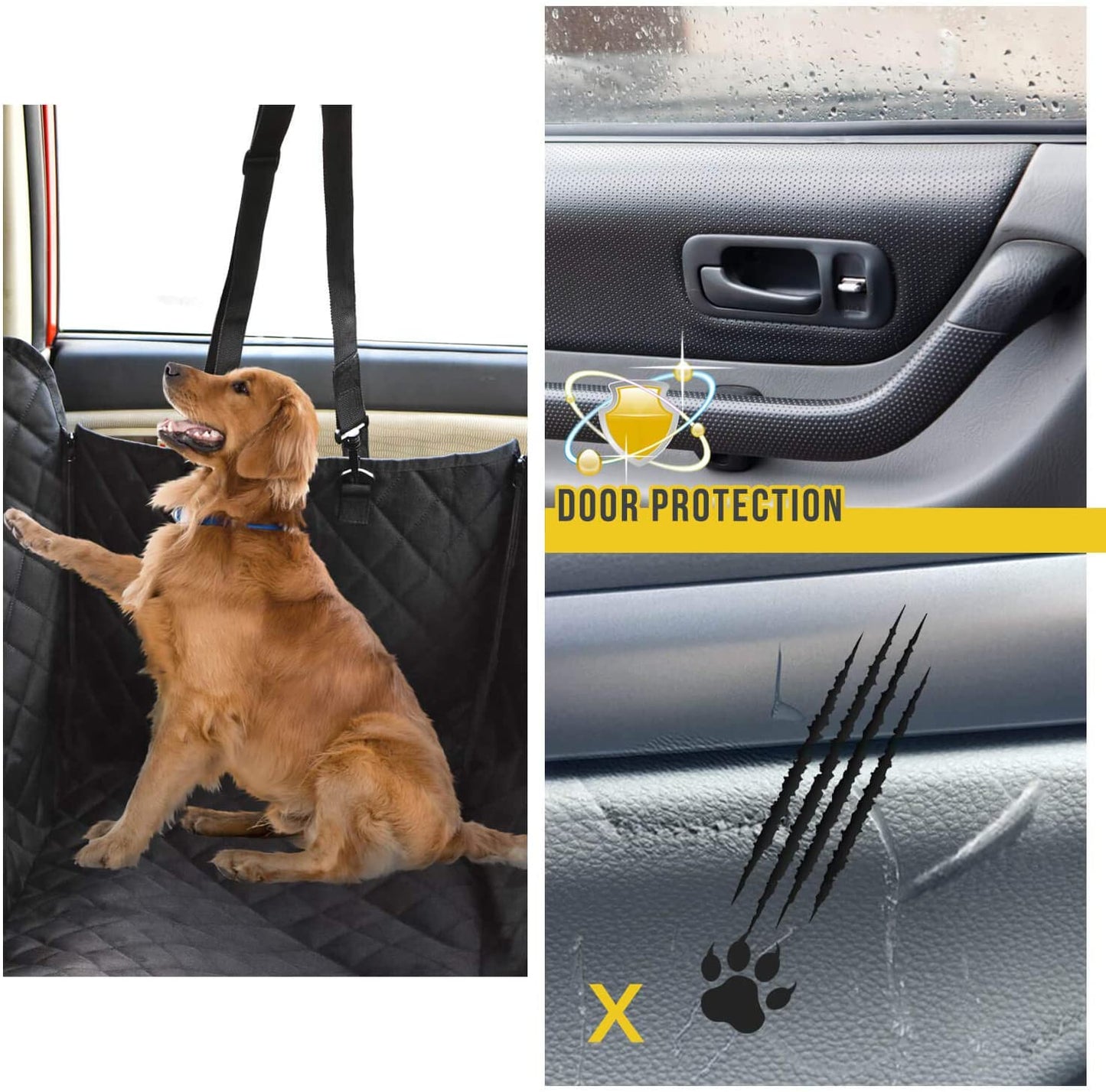 Ultimate Waterproof Dog Car Seat Cover - Scratch-Resistant Hammock with Mesh Window for Enhanced Comfort and Safety on Every Journey