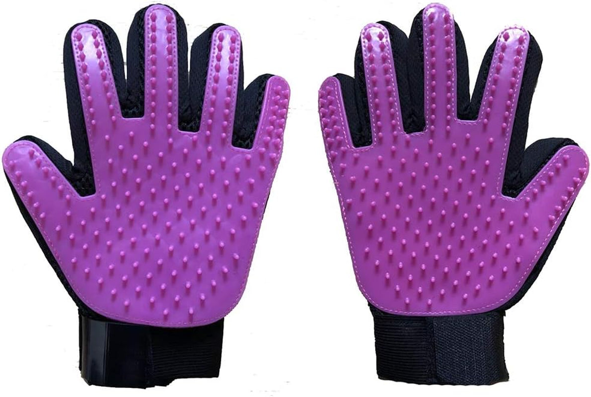 Transform Grooming Time with the Blue De-Shedding Grooming Glove for Dogs & Cats - Effortless Fur Removal & Gentle Massage - 1-2 Pairs Included