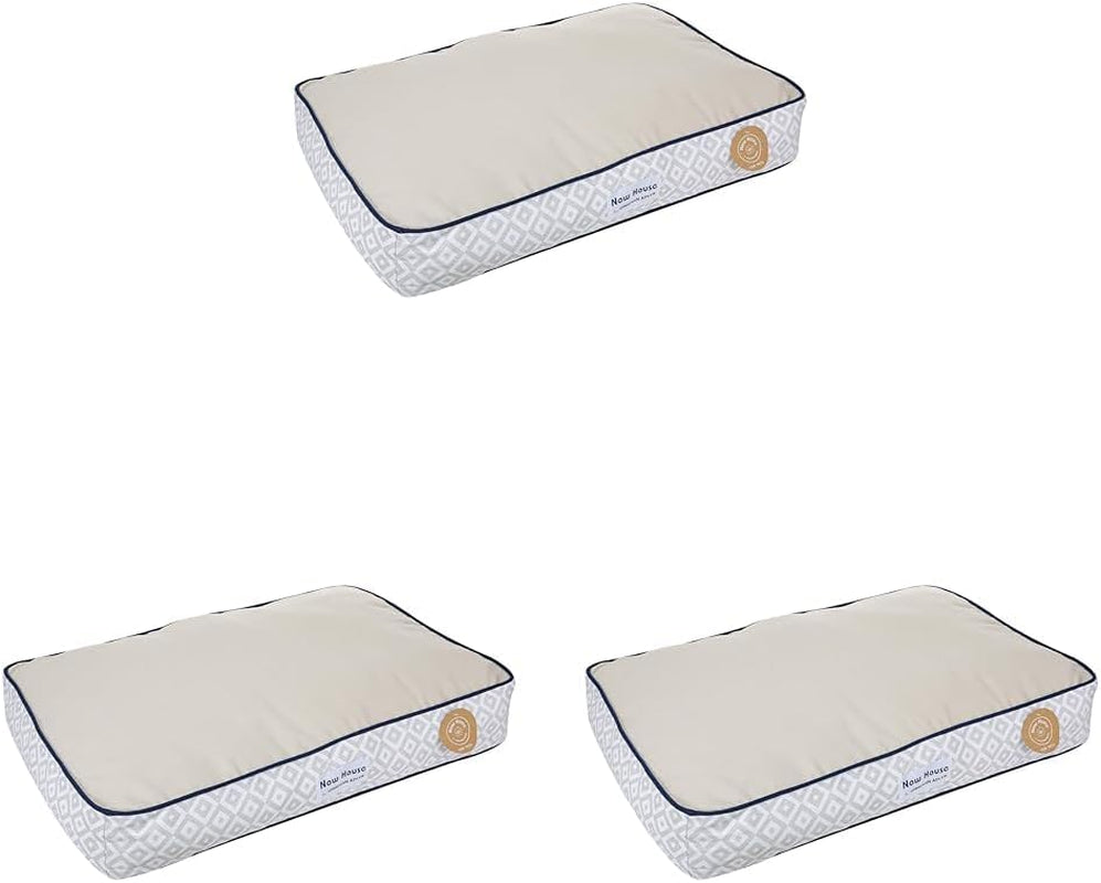 Indulge Your Dog in Luxury with the Now House Grey Diamond Cuddler Dog Bed - Small, Stylish & Washable!