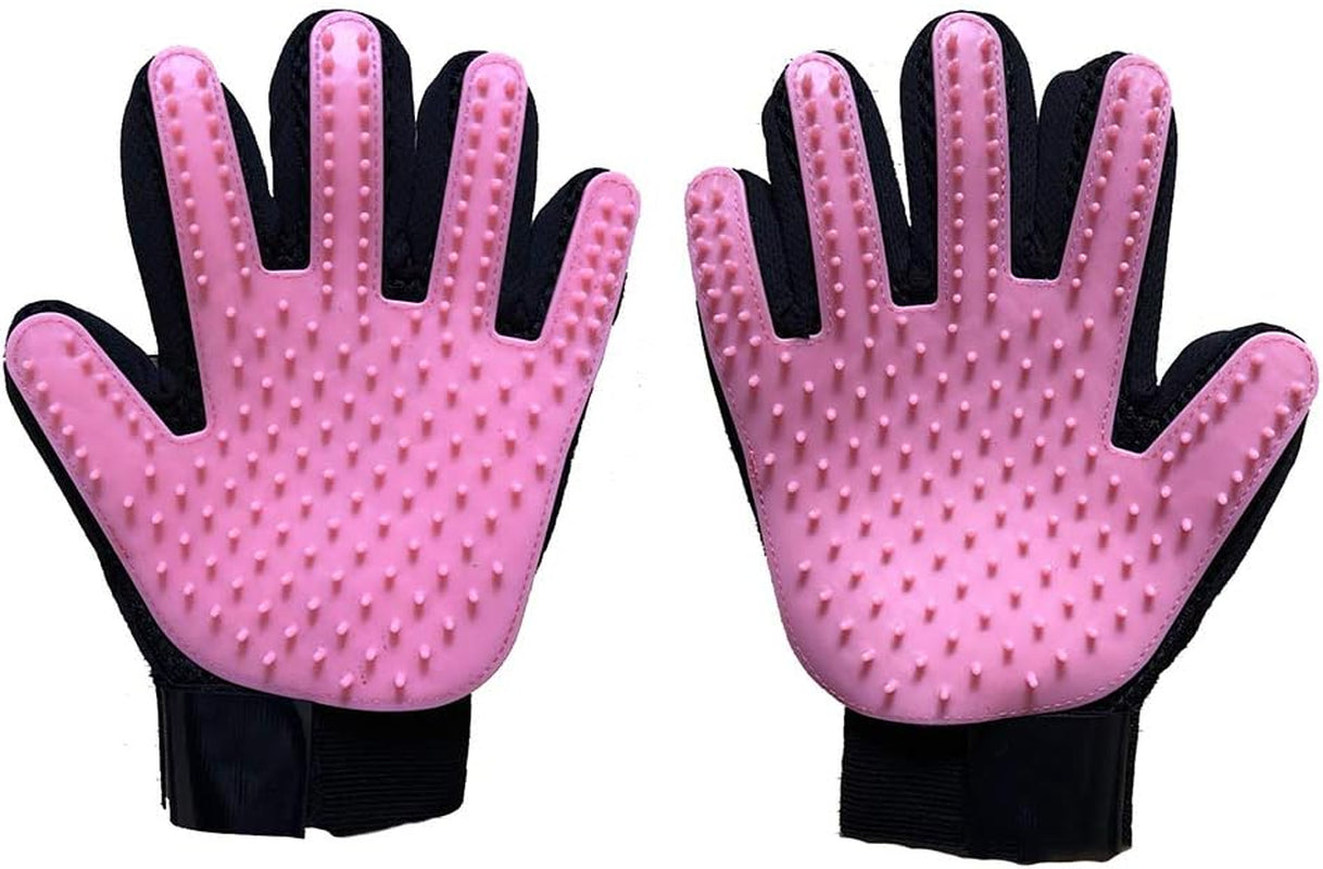 Transform Grooming Time with the Blue De-Shedding Grooming Glove for Dogs & Cats - Effortless Fur Removal & Gentle Massage - 1-2 Pairs Included