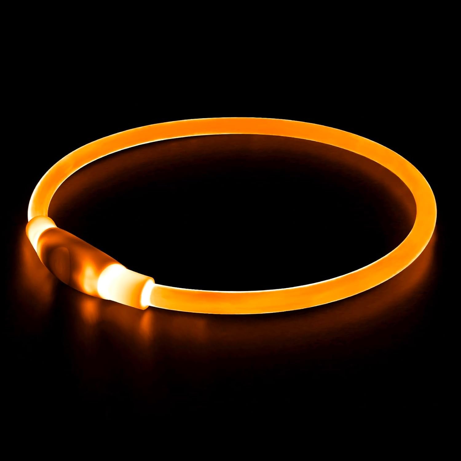 Illuminate Your Dog's Safety with the USB Rechargeable LED Dog Collar - Perfect for All Breeds in Vibrant Green