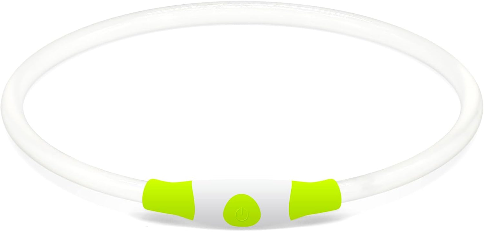 Illuminate Your Dog's Safety with the USB Rechargeable LED Dog Collar - Perfect for All Breeds in Vibrant Green