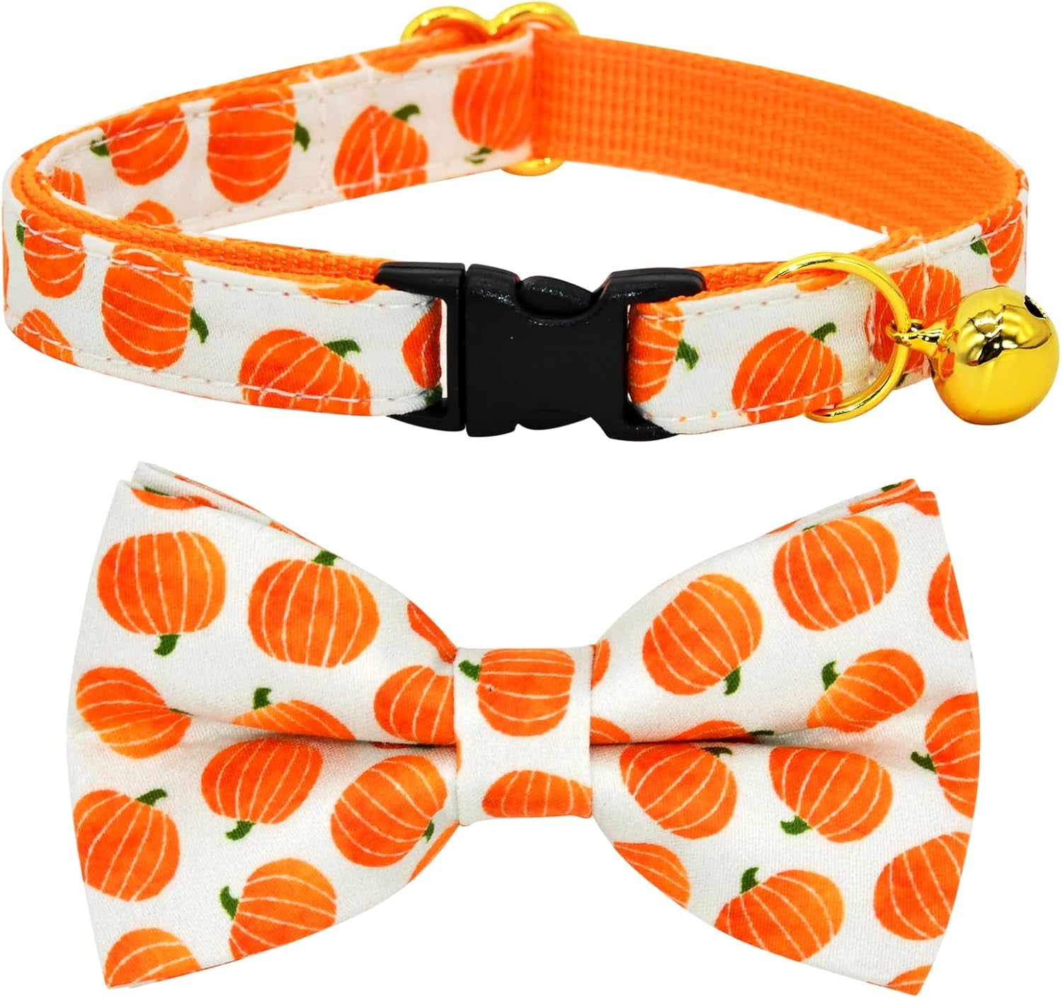 Stylish Sushi Cat Collar Bow Set - Safe Breakaway Collar with Adorable Bowtie for Kittens and Cats