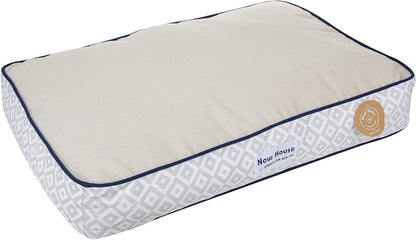 Indulge Your Dog in Luxury with the Now House Grey Diamond Cuddler Dog Bed - Small, Stylish & Washable!