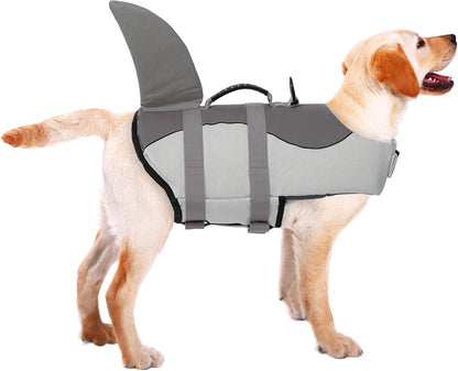 Ultimate Shark Dog Life Jacket - Premium Safety Vest for Swimming & Boating, Perfect Floatation Swimsuits for All Dog Sizes in Blue Bandhnu
